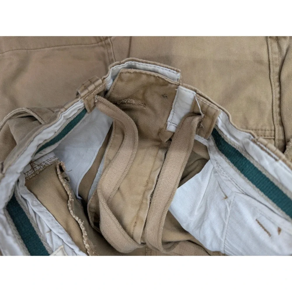 Abercrombie Kids Cargo Shorts Adjustable Waist Size 10 Khaki Cotton Utility Gorp